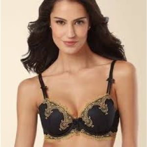 NWT Soma Limited Edition Decadence Full Coverage FCC Lined Bra in Decadent Black